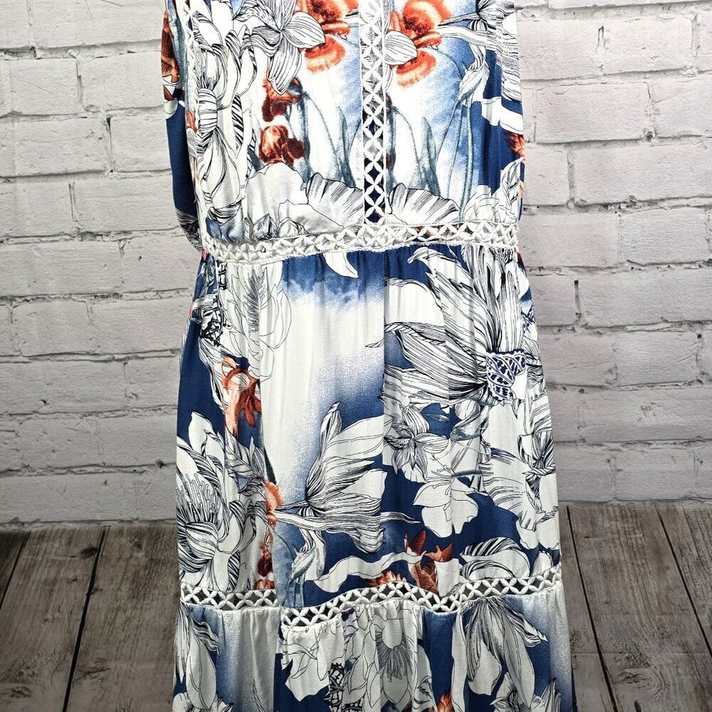 JAASE ENDLESS BOHEMIAN MAXI DRESS MAGNIOLIA PRINT FLORAL SIZE XL NWT - Picture 2 of 10